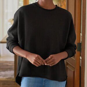 Frank & Eileen  Anna Long-Sleeve Capelet, black, XS